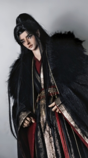 【云霄】BJD三分,四分,叔体古风娃衣大全套大袖衫权臣红黑定金