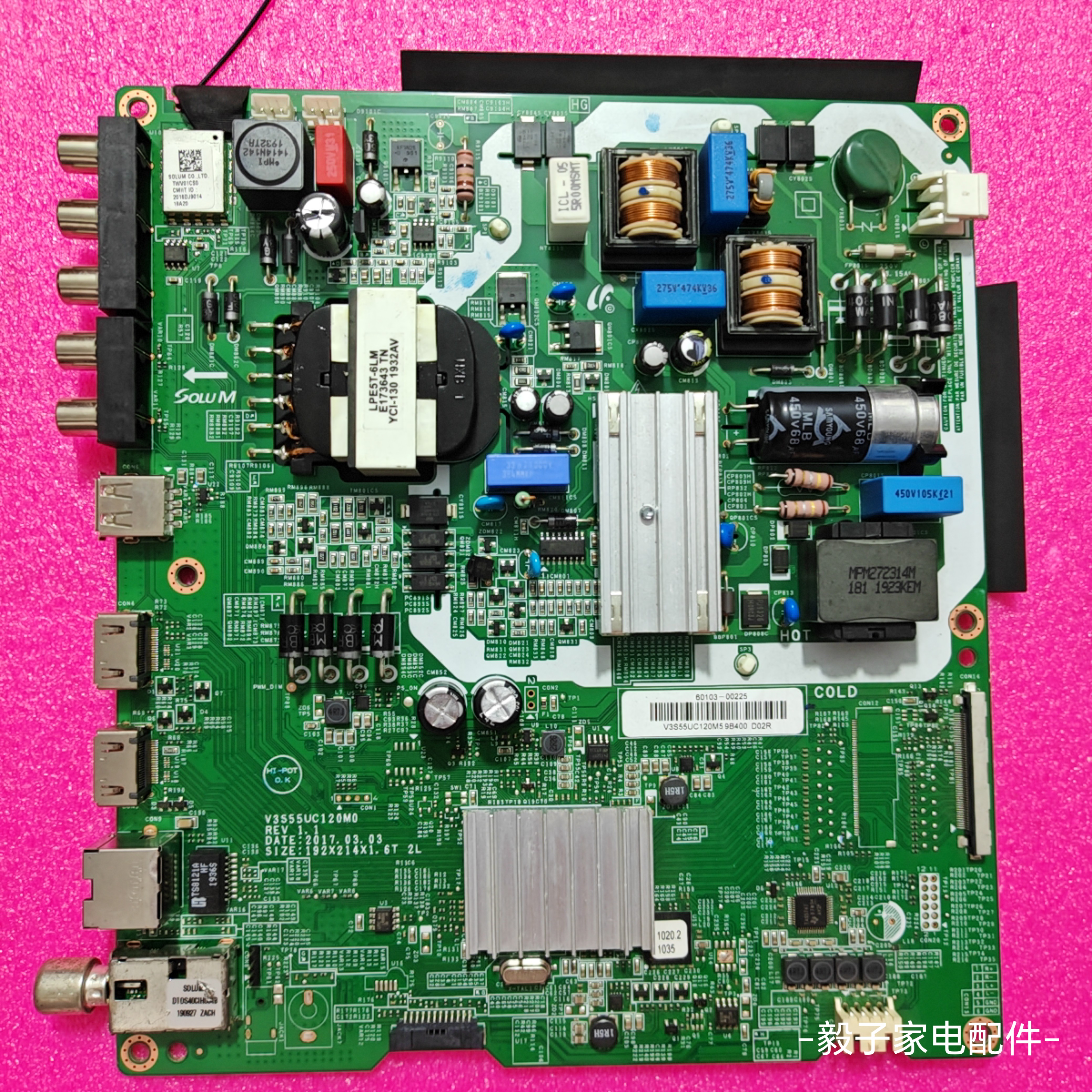 三星UA55MUF30ZJXXZ UA55MU6100ZJX UA55NU6500J主板V3S55UC120M0