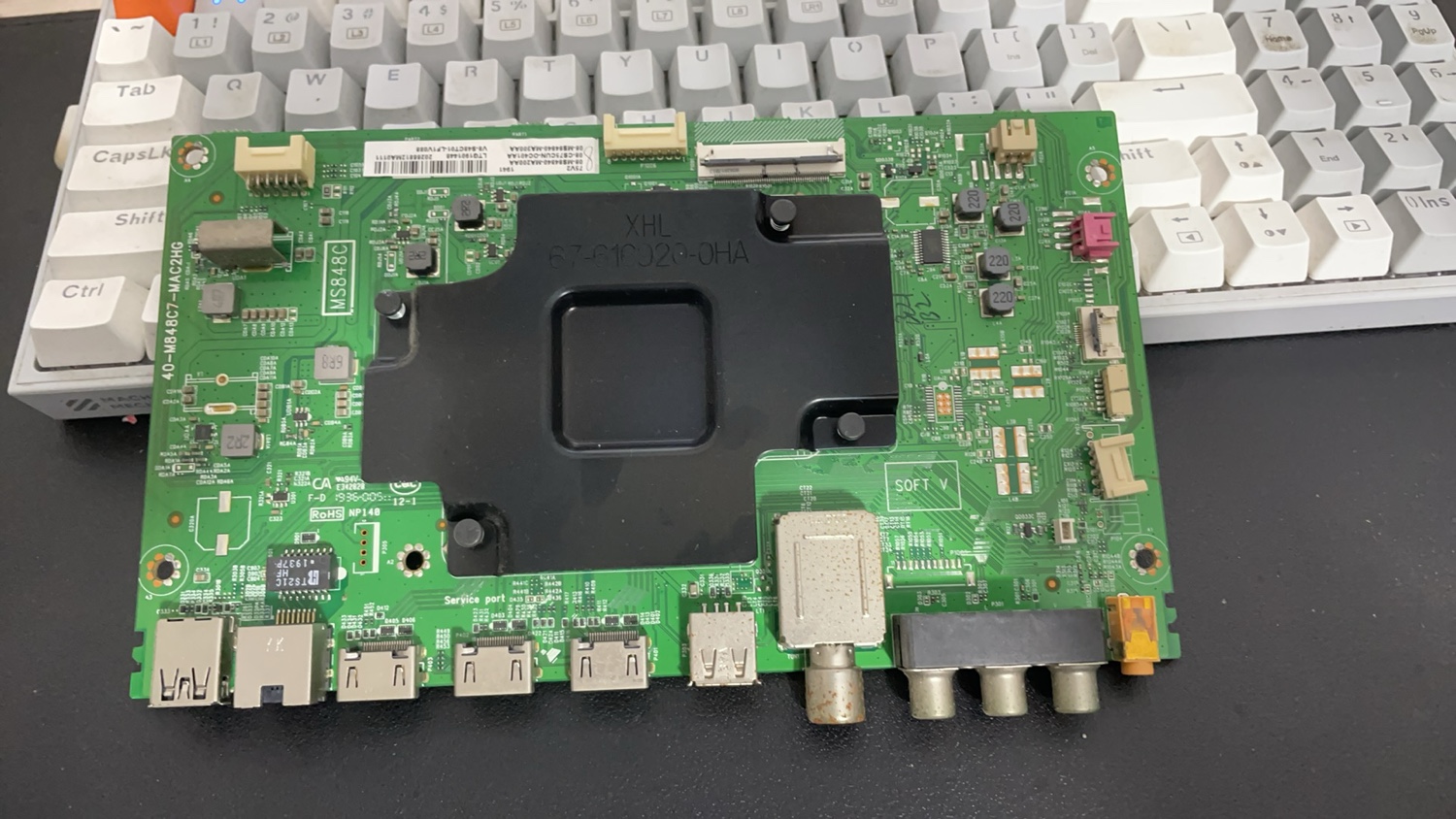 原装 TCL 75V2 75D6 主板 40-M848C7-MAC2HG 屏LVU750NDBL CD9W01