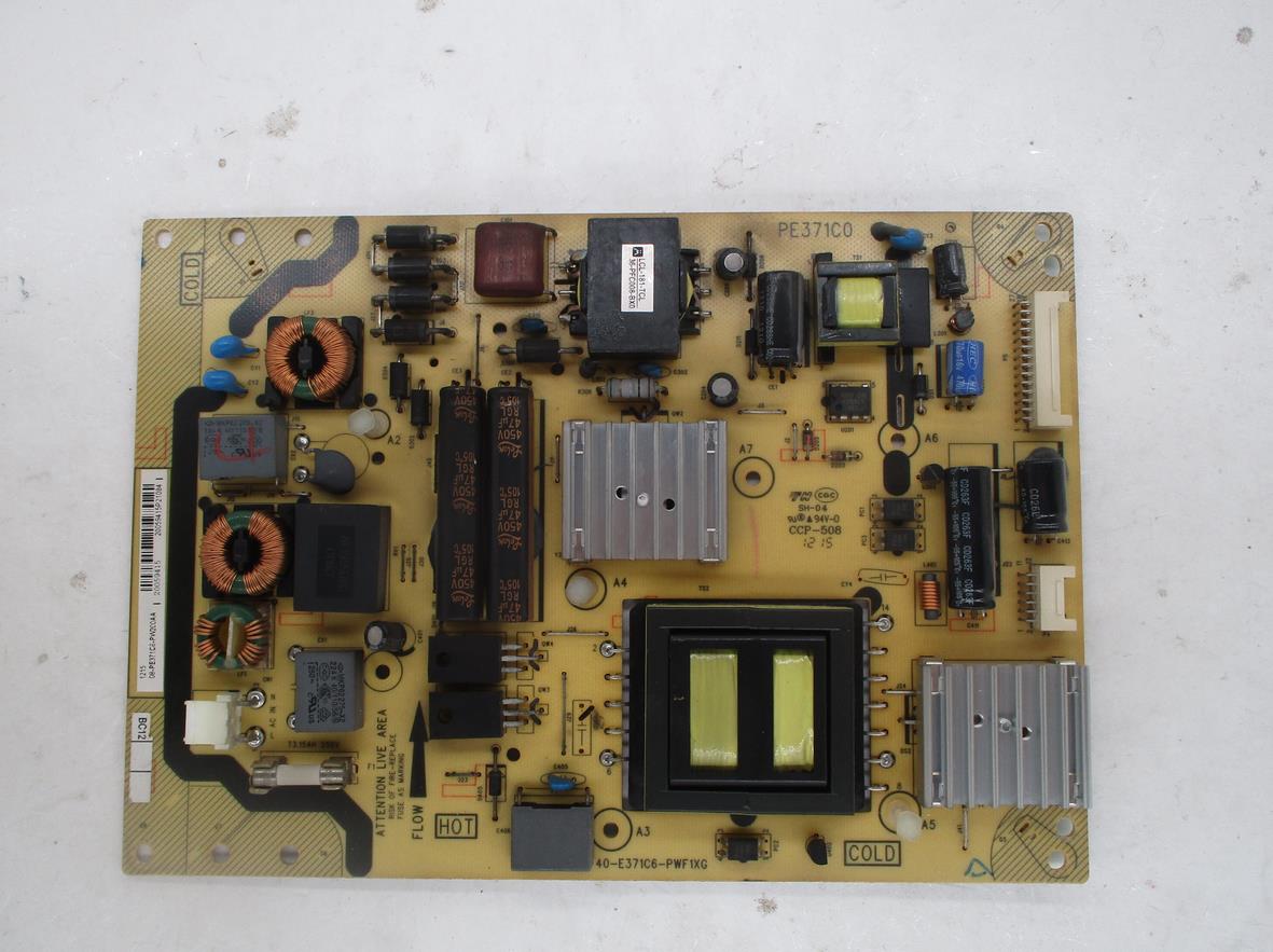 TCL L39E5050A-3D电源板 40-E371C6-PWF1XG 08-PE371C6-PW200AA
