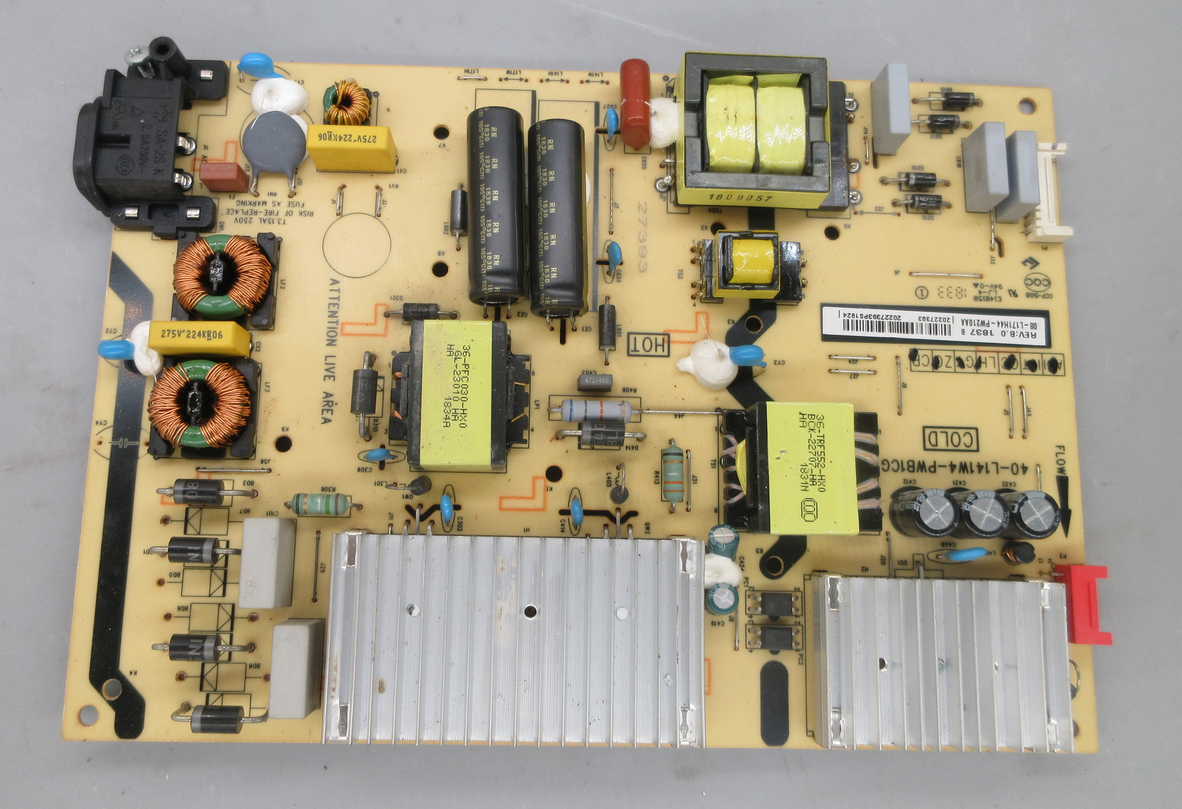 拆机TCL 65A860U电源板40-L141W4-PWB1CG 08-L171H44-PW210AA