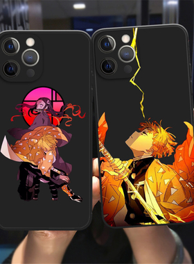 日本鬼灭之刃动漫伊之助手机壳iPhone16promax苹果8plus黑色xr/12pro适用13mini软套XS MAX防摔情侣6S软壳14
