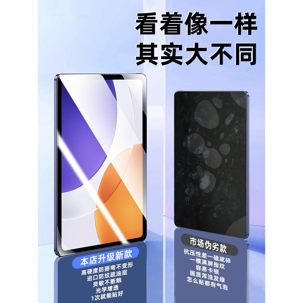 德国柏奈儿适用小米平板7SPro钢化膜7ultra保护膜6Pro12.5英寸6全屏5红米KPad防摔redmikpad防爆PadPro新款pa