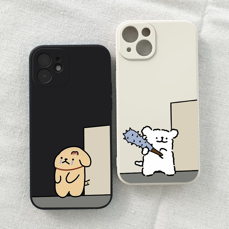 苹果安卓多型号硅胶软壳精孔可爱