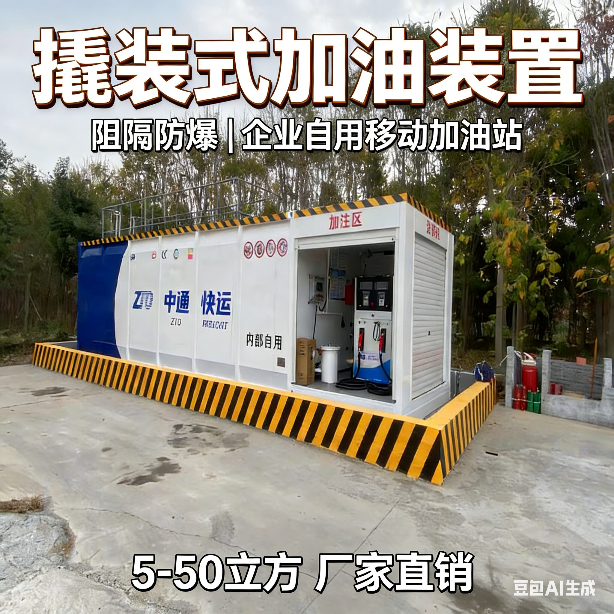 撬装式加油站阻隔加油设备柴油汽油大流量一体式加油装置工厂直营
