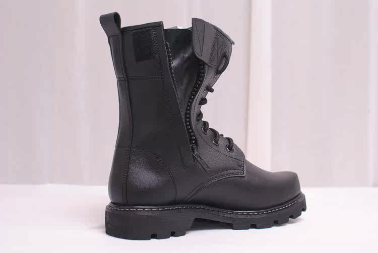 Boots militaires en cuir - porter - Ref 1397296 Image 3
