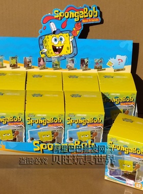 AREA-X砖区积木AB0081海绵宝宝比奇堡的一天挂件盲盒拼装玩具礼物