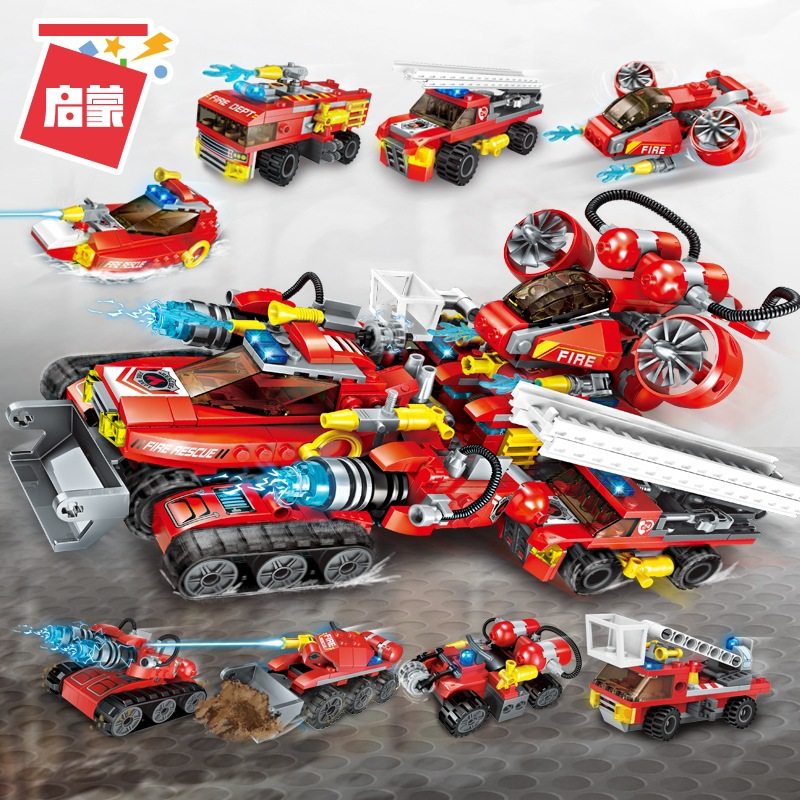 启蒙1410消防8合1极限救援战车组