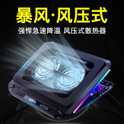 暴力降温风压式笔记本电脑散热器