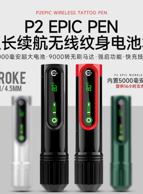 EZ无线纹身笔刺青无刷电池笔超长续航割线打雾一体机纹发电流仪器