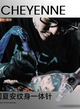 德国夏安纹身一体针原装进口常规割线圆针平口圆弧打雾排针毛尖针