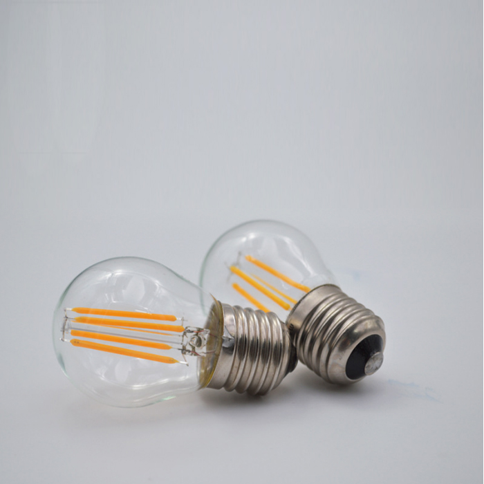 led灯丝灯g45灯泡4w节能灯e27通用螺口复古爱迪生仿钨丝暖白光