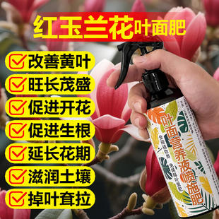 红玉兰花专用肥料盆景植物花树土壤有机肥营养液花卉养殖开花肥料