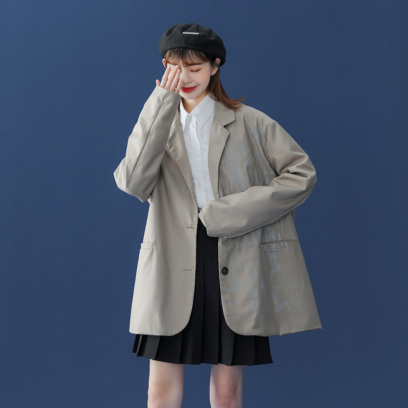2021 spring new neutral style suit trend coat