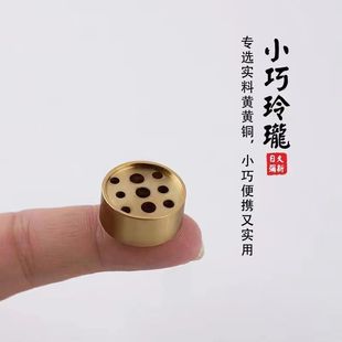 纯铜九孔香插三孔香架线香香炉香托檀香香座沉香多孔家用香道