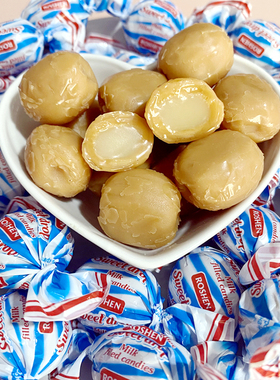 俄罗斯乌克兰进口roshen如胜滴滴香夹心牛奶硬糖奶糖香浓焦香零食
