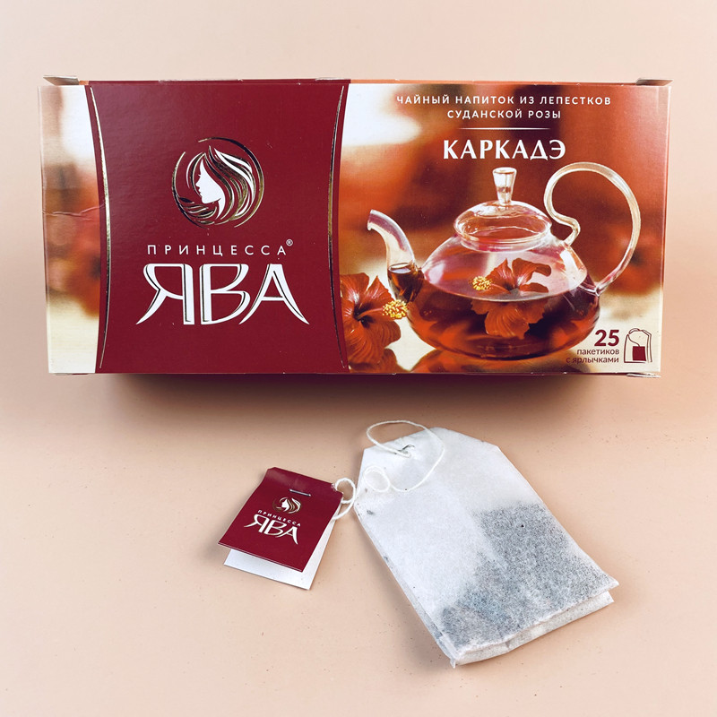 俄罗斯进口苏丹公主洛神花玫瑰茄花茶果茶饮品盒装
