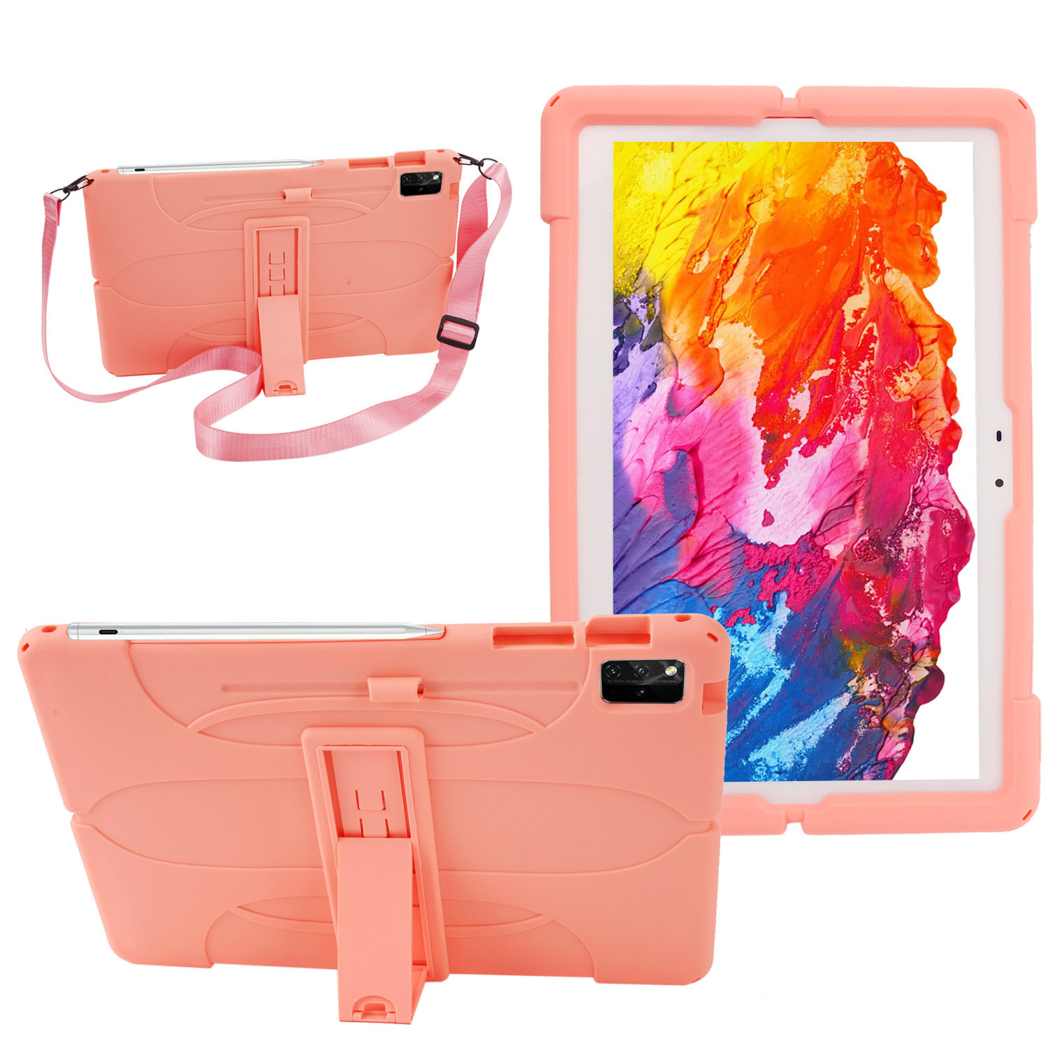 适用三星TabS7 FE S7 Plus/S8+平板壳matepad12.6寸硅胶套12.4寸