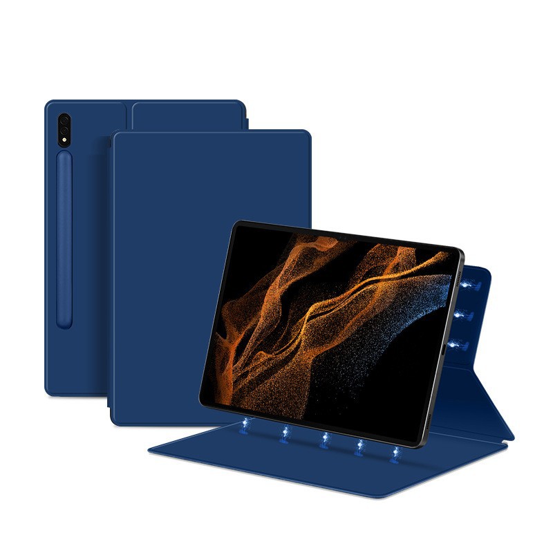 适用三星Tab S9FE保护套Plus平板壳S11Ultra磁吸双面夹S8电脑皮套