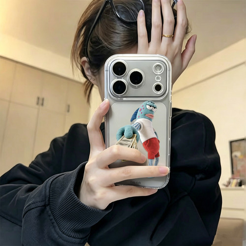 拿去花卡通透明硅胶全包手机壳