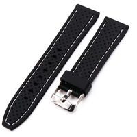 Watch accessories: pin buckle silicone watch strap 20mm, 22mm, 24mm outdoor sports waterproof and sweat-proof rubber watch strap thumbnail 5
