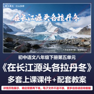 B54在长江源头各拉丹冬初中语文八下五人教版教案教学设计课件PPT