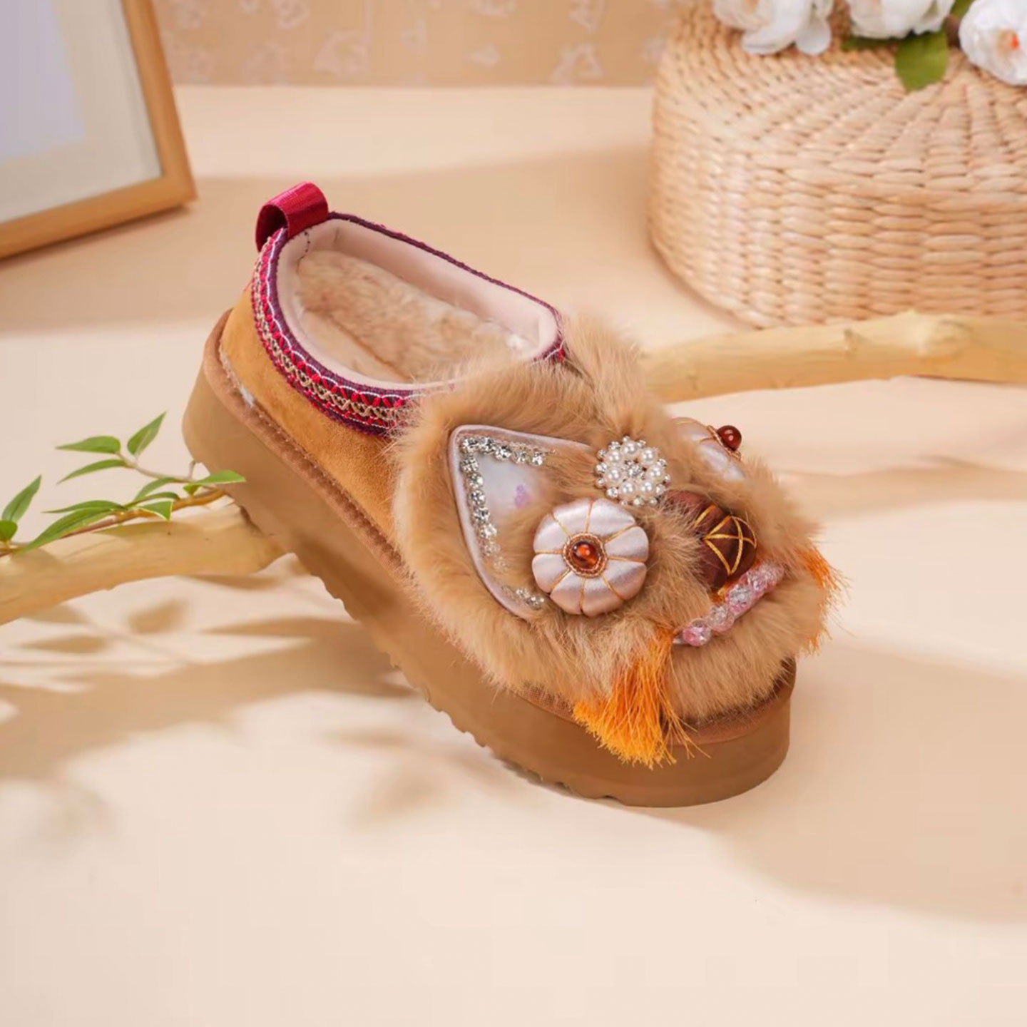 非遗虎头鞋厚底防滑国潮手工鞋子