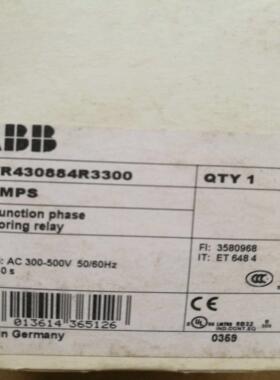 配件ABB继电器 1SVR430884R3300 CM-MPS 多功能监视器订货议价