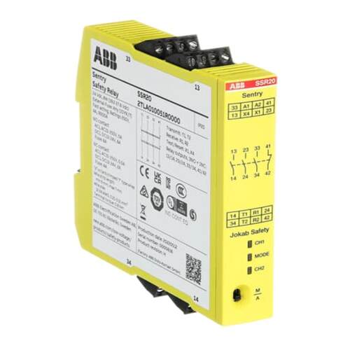 配件原装ABB安全继电器   Sentry SSR20 24VDC  2TLA010议价