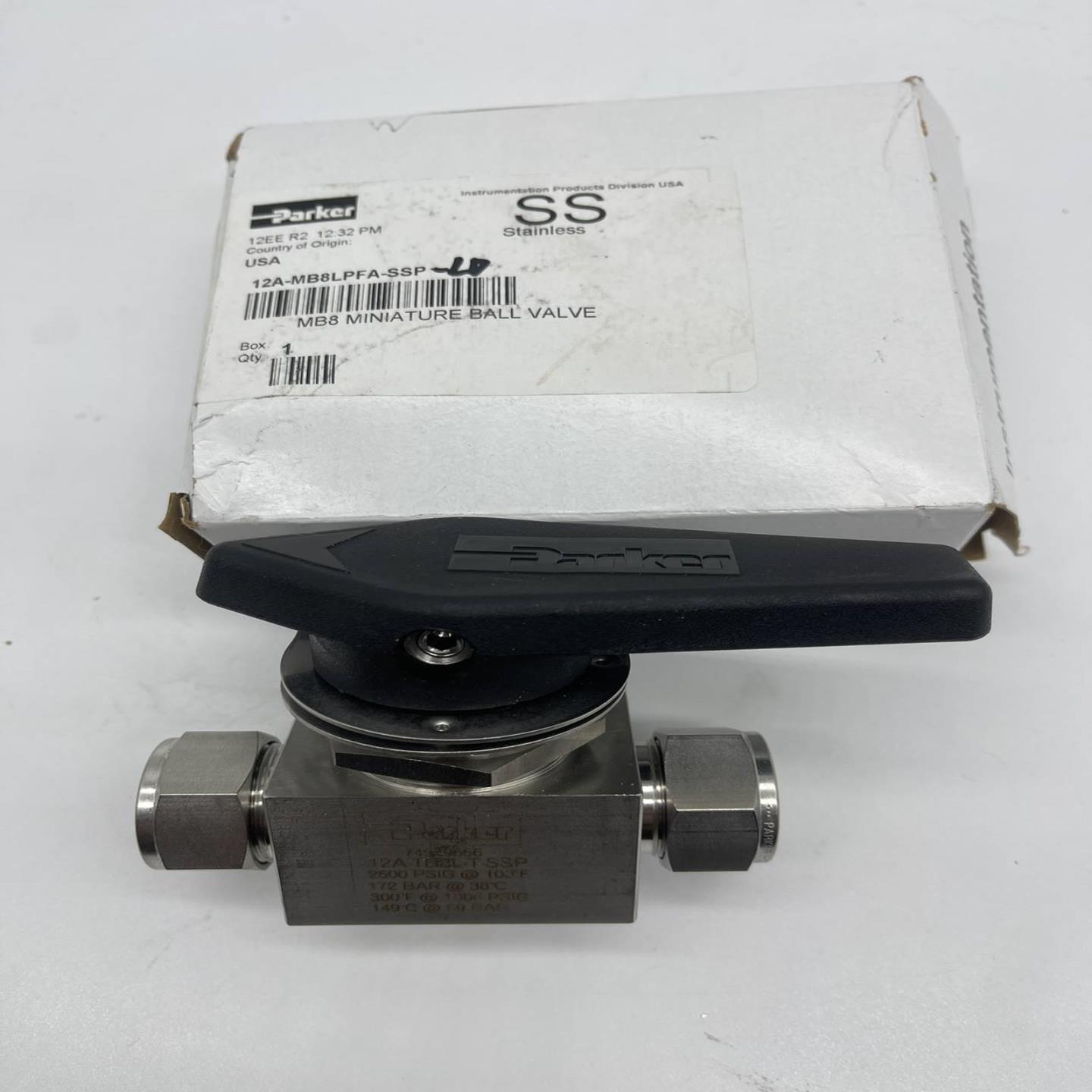 配件PARKER派克球阀34 12A-TB8L-T-SSP 12A-MB8LPFA-SSP议价