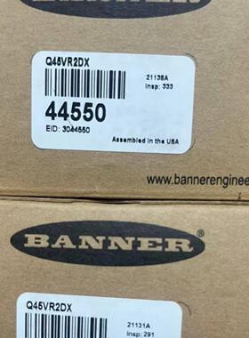 配件BANNER邦纳 型号Q45VR2DX 订货号44550现货全新未开封 顺议价