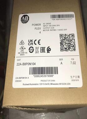 配件AB变频器22A22B-B5b4p5b8a8b012B017n104 h204议价