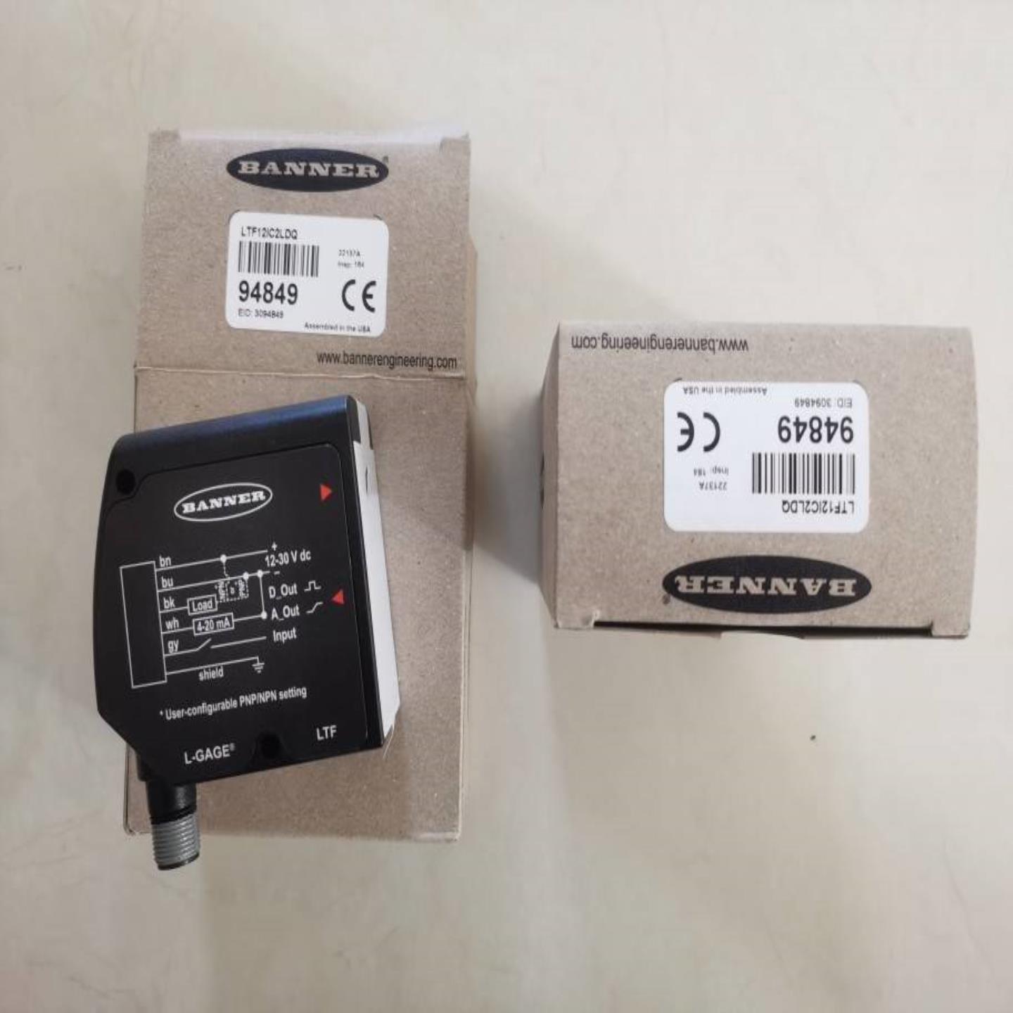 配件BANNER LTF12IC2LDQLTF12UC2LDQ邦纳激光传感器议价