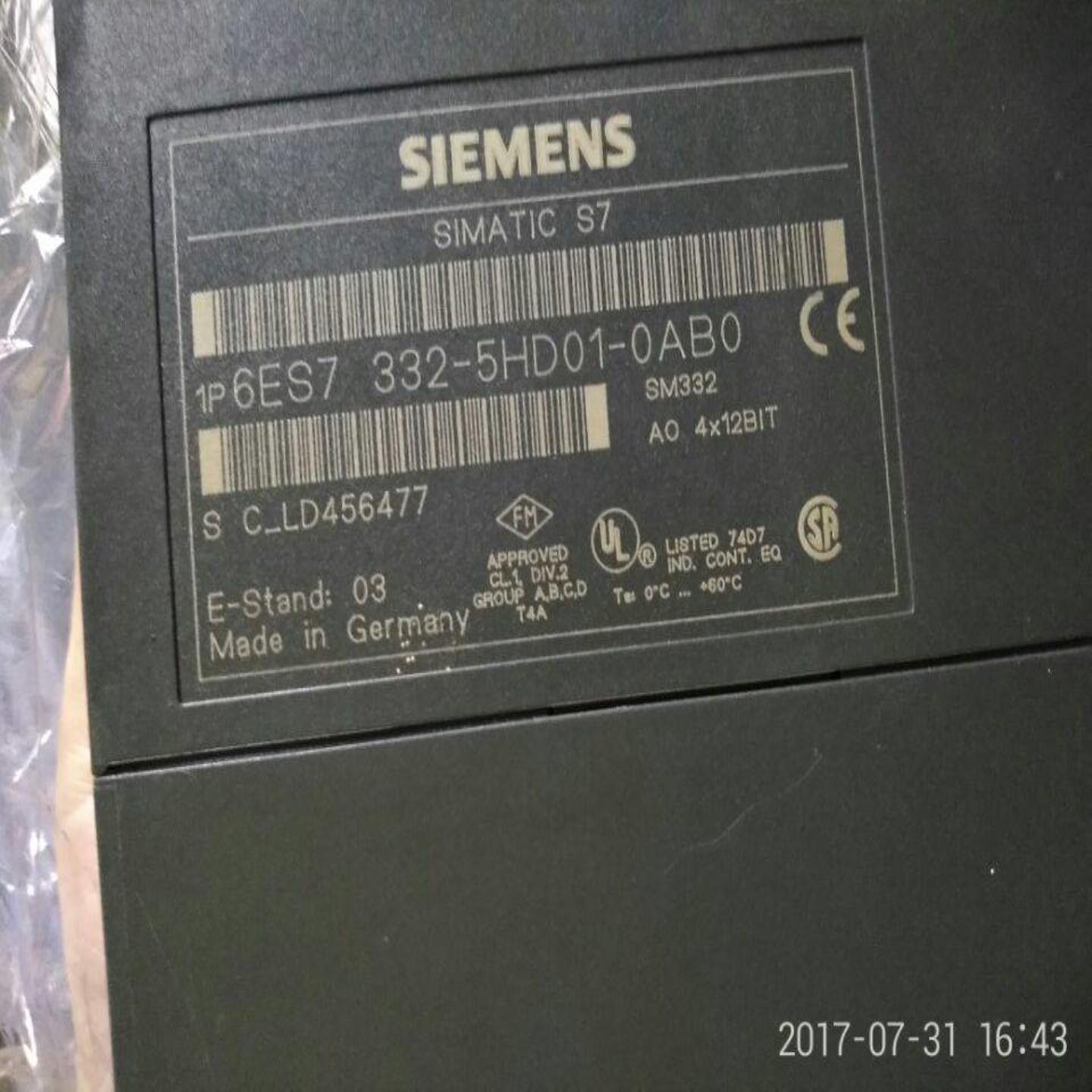 配件原装拆机西门子模拟量输出模块6ES7 332-5HD01-0AB0现货议价