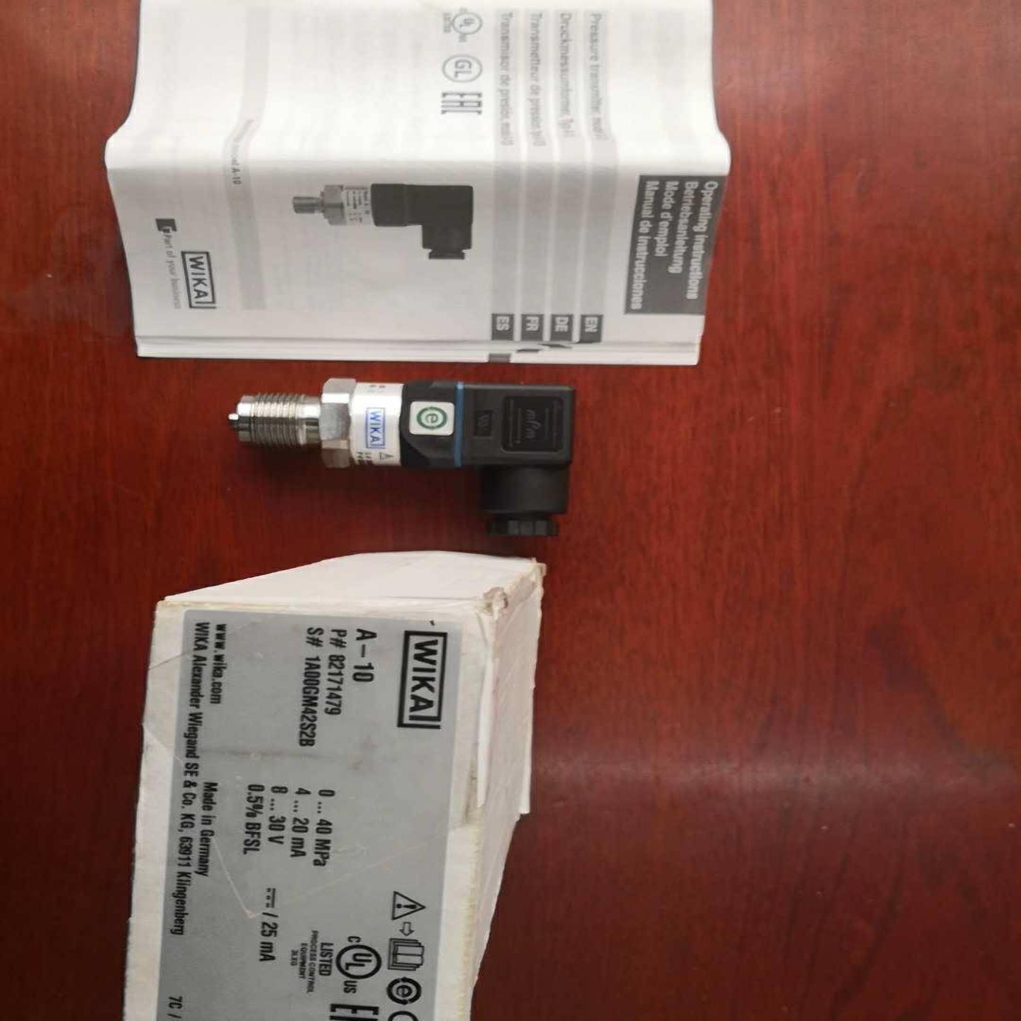 配件德国全新威卡wika压力变送器A-10 040MPa现货议价