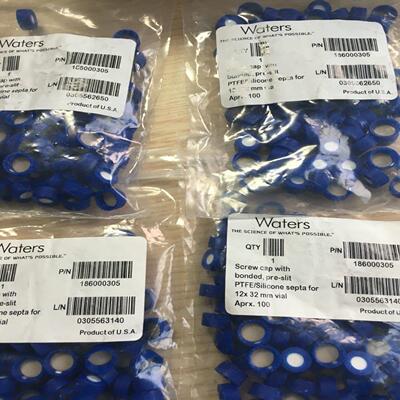 配件Waters样品瓶盖  186000305 预切割 pre-slit septa 议价