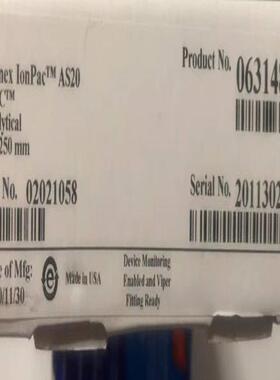 配件赛默飞离子色谱柱 063154+063148 AS20+AG20 y9议价