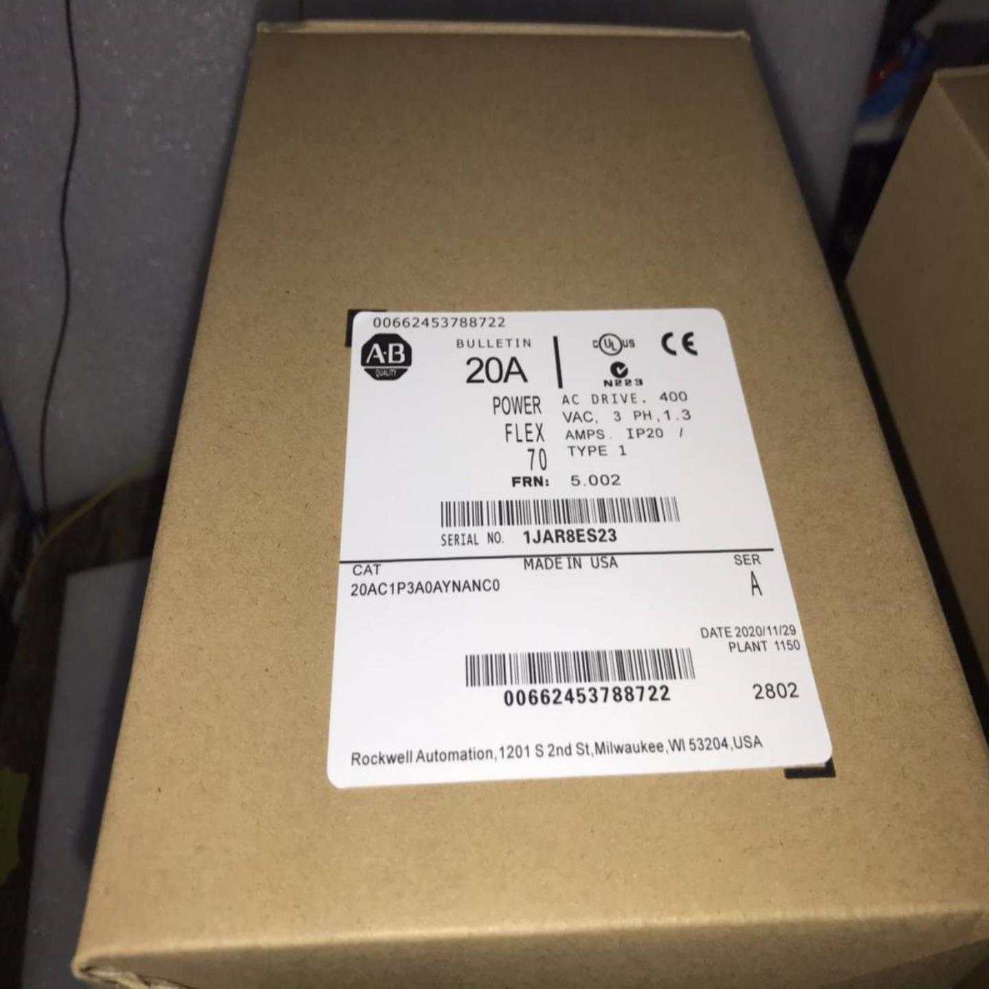 配件AB变频器 20AC1P3 c2p1 c5p0 c8p7 e1p7 a0 ay nan议价