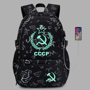 cccp书包共和国背包苏联社会共产主义双肩包列宁小学生三到六年级