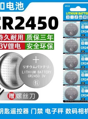 CR2450纽扣电池汽车钥匙遥控器