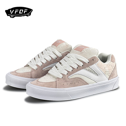 VFDF 小众百搭休闲低帮帆布鞋高颜值设计蜜桃粉潮流时尚耐磨板鞋
