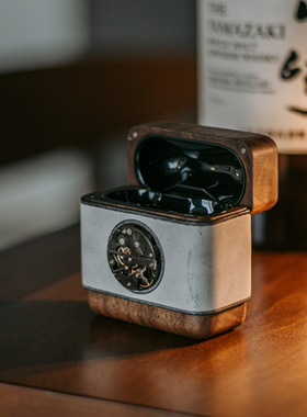 bose大鲨二代2保护套木质Bose QC QuietComfort Earbuds II 3代QC Ultra创意真皮复古机芯朋克耳机保护壳适用