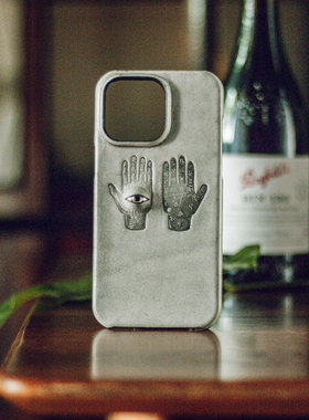 创意手作手机壳适用新款苹果16promax手机壳保护16pro13真皮复古眼睛15promax精致小众设计稀奇古怪高级定制