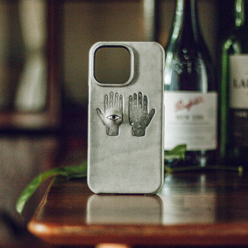 创意手作手机壳适用新款苹果16promax手机壳保护16pro13真皮复古眼睛15promax精致小众设计稀奇古怪高级定制