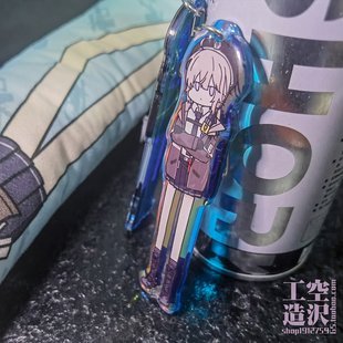 M200夏安长腿挂件 炫彩镭射亚克力钥匙扣 少女前线追放同人周边