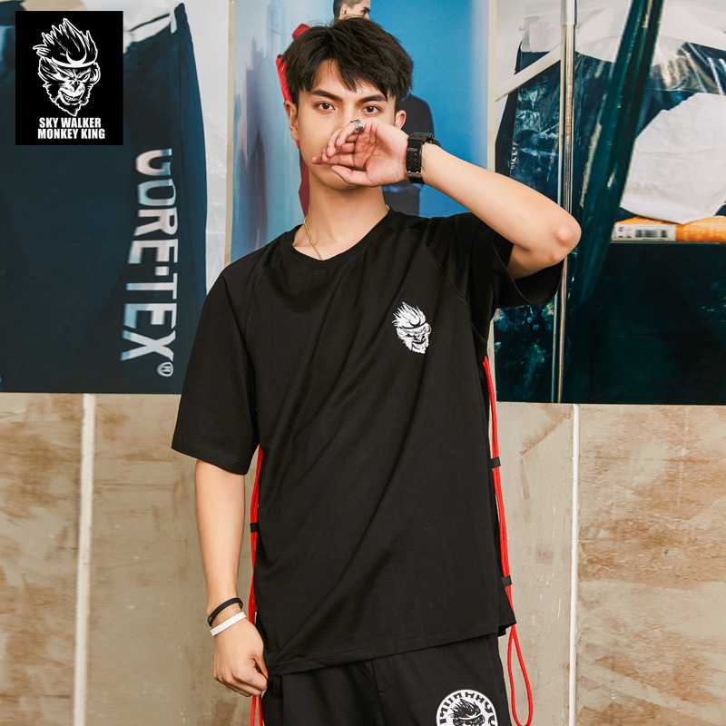 T恤上衣圆领宽松个性男装短袖