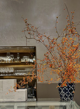 insfeng南蛇藤山归来天然植物干花花束客厅桌面树枝装饰干花侘寂