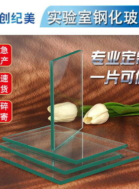 专业钢化玻璃片实验室长方形小尺寸高透视镜玻璃耐高温玻璃耐酸碱
