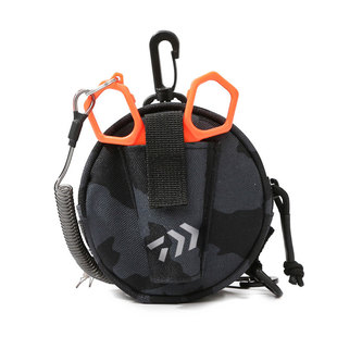 达瓦钓鱼路亚收纳包前导线碳线盘多功能小挂包剪刀套渔具配件包袋