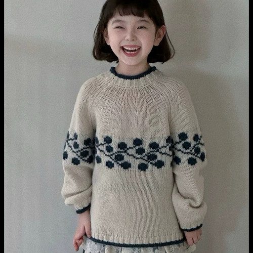 实体店儿童装费尔岛男生女孩波拉秋冬bora亲子装青少年毛衣羊毛衫